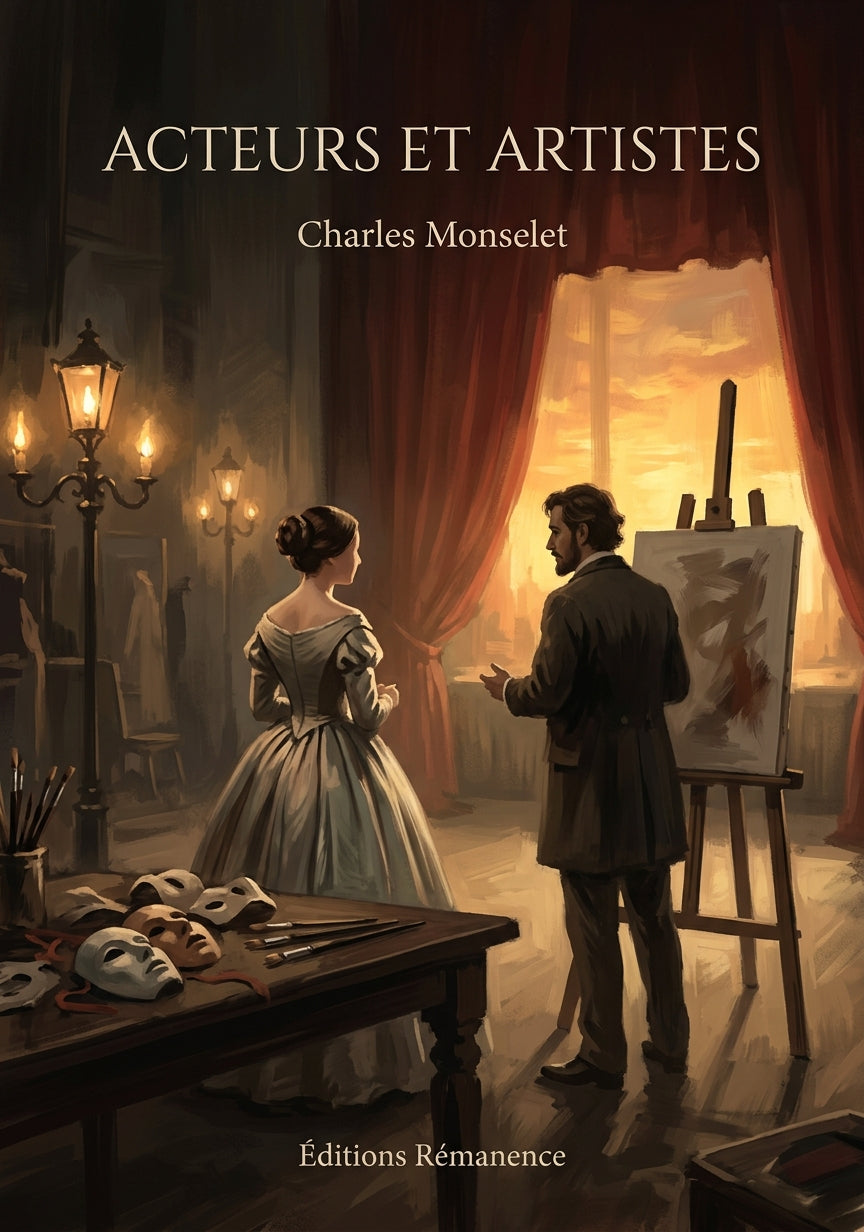 Livre Acteurs et Artistes par Charles Monselet - Couverture - Editions Remanence