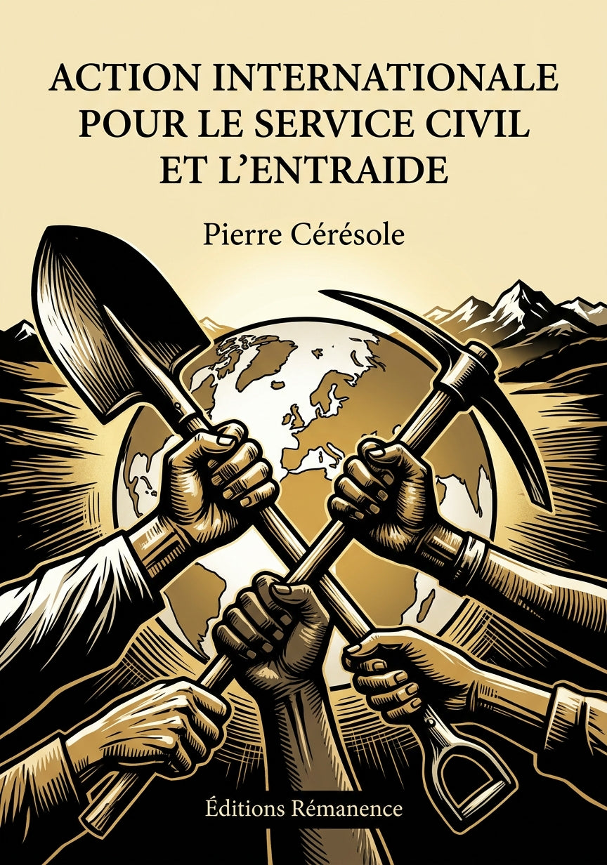 Livre Action internationale pour le service civil et l’entraide par Pierre Cérésole - Couverture - Editions Remanence