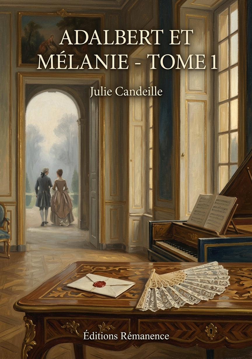 Livre Adalbert et Mélanie - Tome 1 par Julie Candeille - Couverture - Editions Remanence