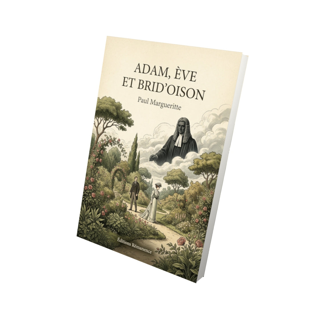Livre Adam, Ève et Brid'oison - Paul Margueritte - Vue 3D - Editions Remanence