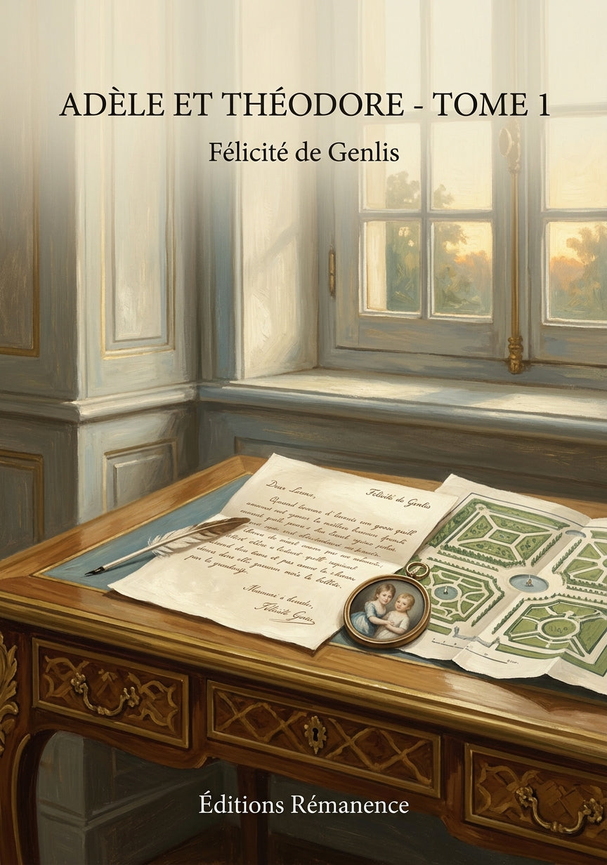 Livre Adèle et Théodore - Tome 1 par Félicité de Genlis - Couverture - Editions Remanence