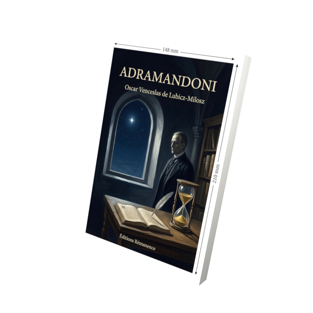 Livre Adramandoni par Oscar Venceslas de Lubicz-Milosz - Vue 3D - Editions Remanence