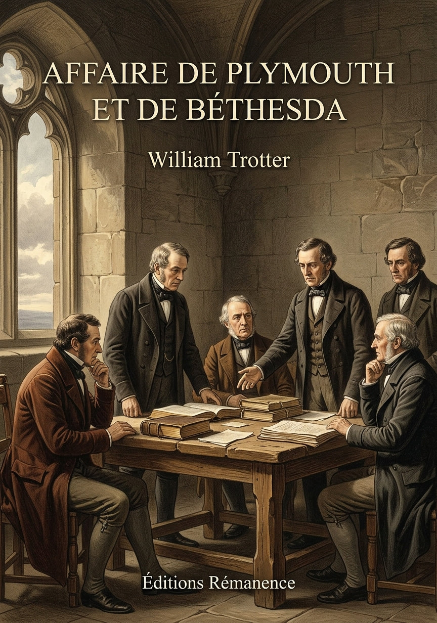 Livre Affaire de Plymouth et de Béthesda par William Trotter - Couverture - Editions Remanence