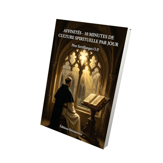 Livre Affinités - 10 minutes de culture spirituelle par jour - Père Sertillanges O.P. - Vue 3D - Editions Remanence