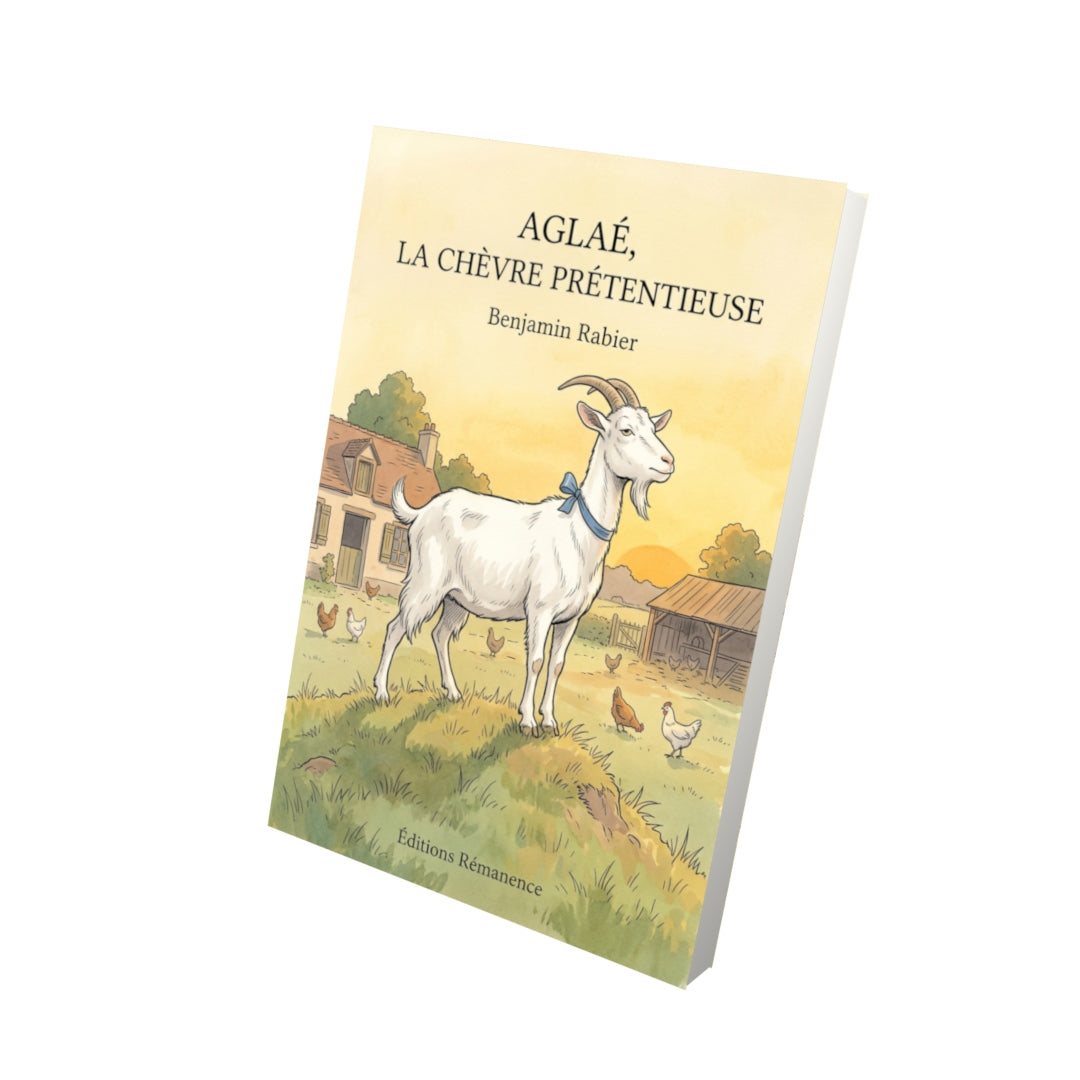Livre Aglaé, la chèvre prétentieuse par Benjamin Rabier - Vue 3D - Editions Remanence