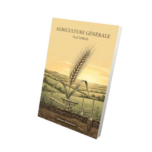 Livre Agriculture Générale par Paul Diffloth - Vue 3D - Editions Remanence