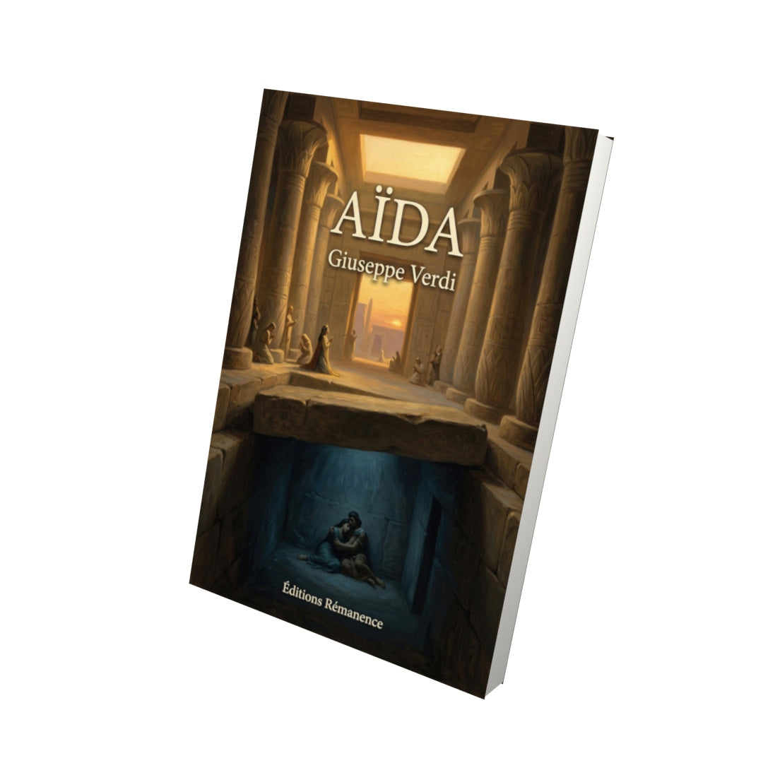 Livre Aïda par Giuseppe Verdi - Vue 3D - Editions Remanence