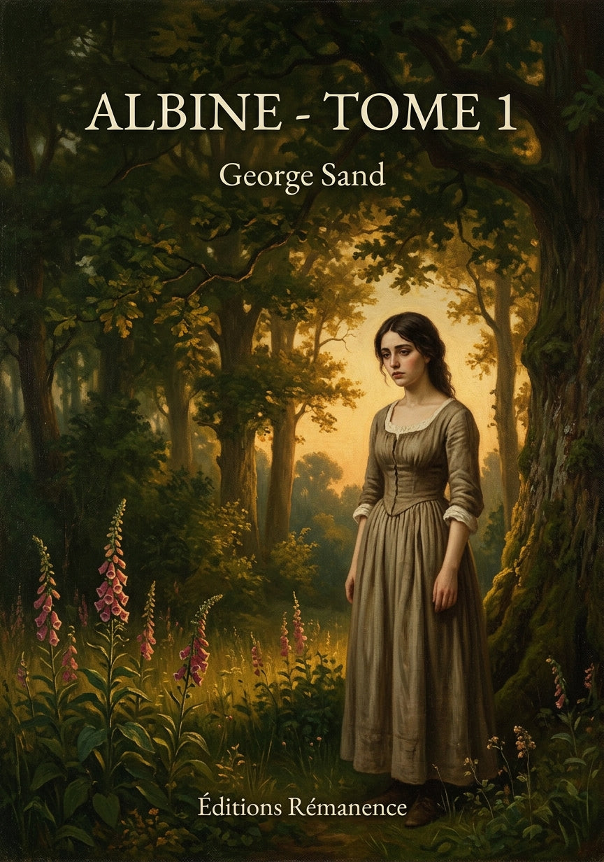 Livre Albine - Tome 1 par George Sand - Couverture - Editions Remanence