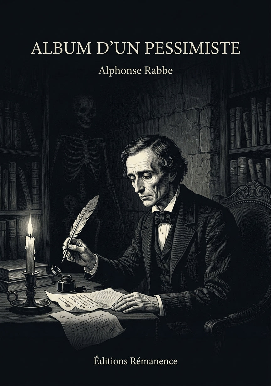 Livre Album d’un pessimiste par Alphonse Rabbe - Couverture - Editions Remanence