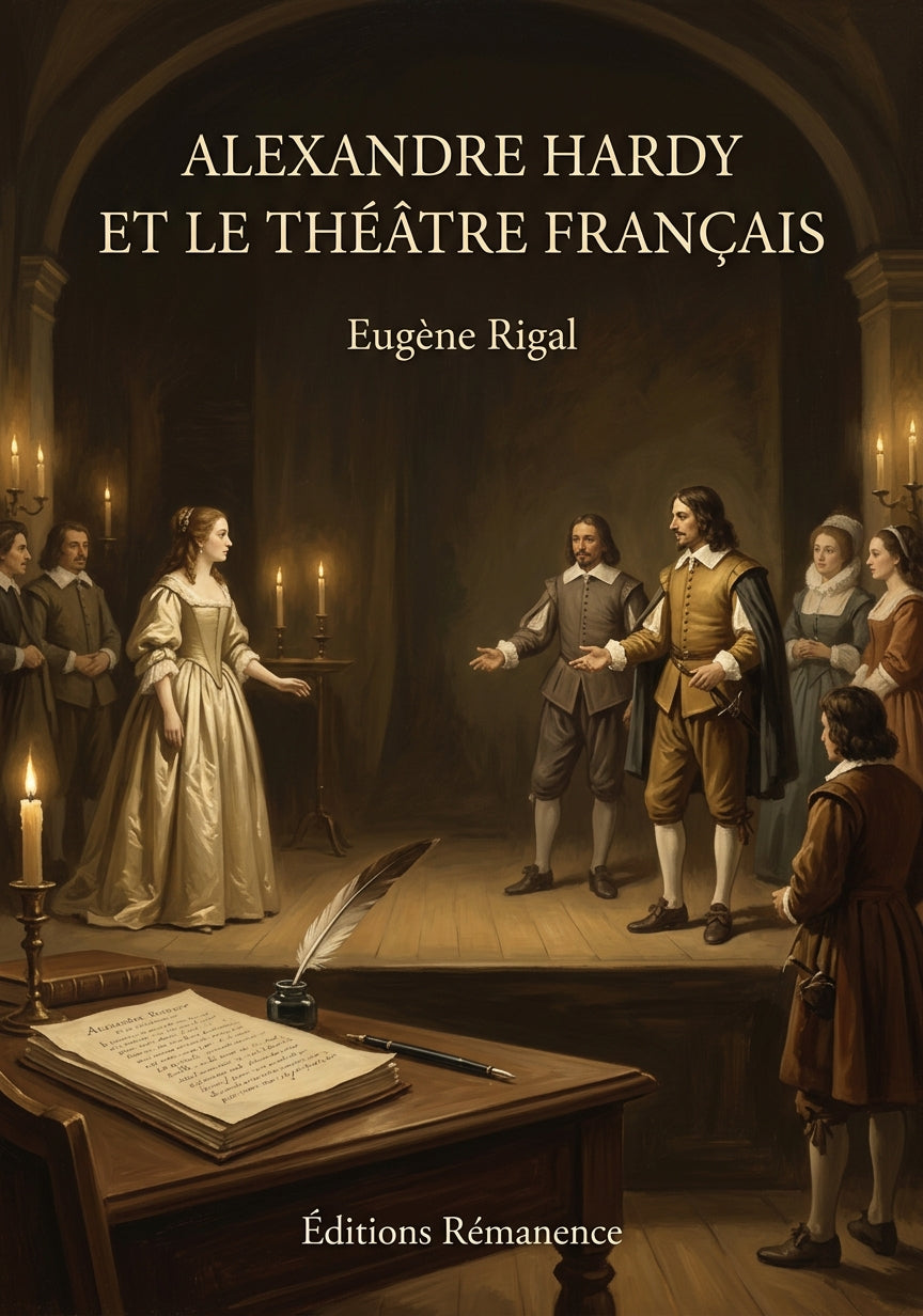 Livre Alexandre Hardy et le Théâtre français par Eugène Rigal - Couverture - Editions Remanence