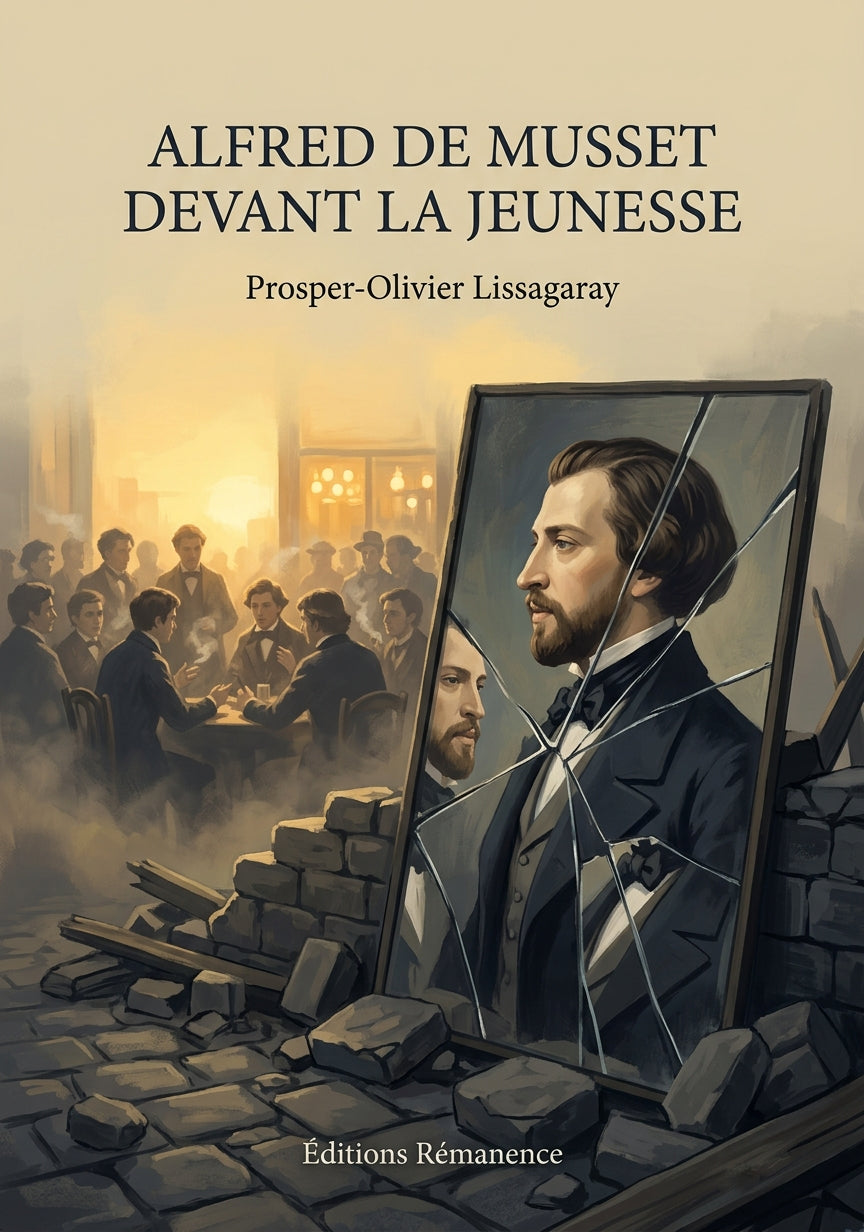 Livre Alfred de Musset devant la jeunesse par Prosper-Olivier Lissagaray - Couverture - Editions Remanence