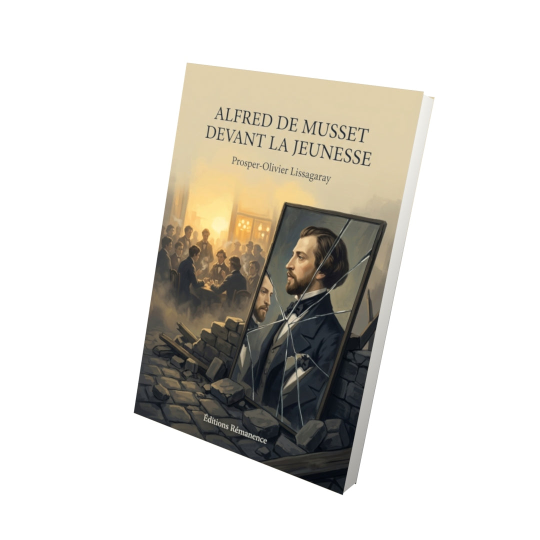 Livre Alfred de Musset devant la jeunesse par Prosper-Olivier Lissagaray - Vue 3D - Editions Remanence
