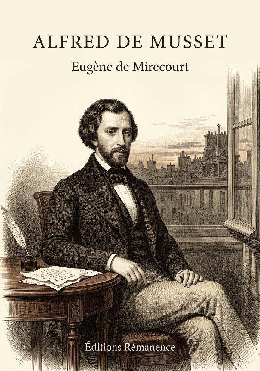 Livre Alfred de Musset par Eugène de Mirecourt - Couverture - Editions Remanence