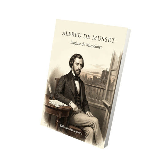 Livre Alfred de Musset par Eugène de Mirecourt - Vue 3D - Editions Remanence