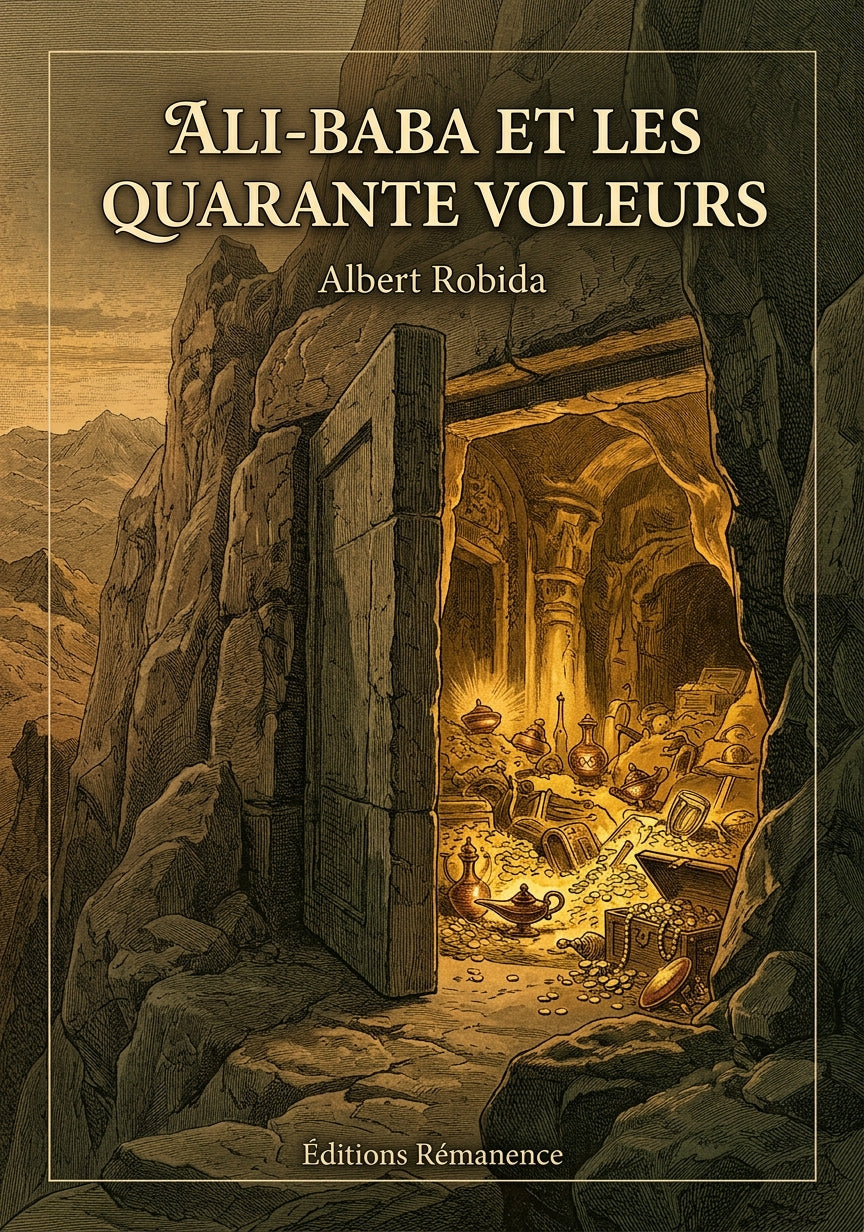 Livre Ali-Baba et les quarante voleurs par Albert Robida - Couverture - Editions Remanence