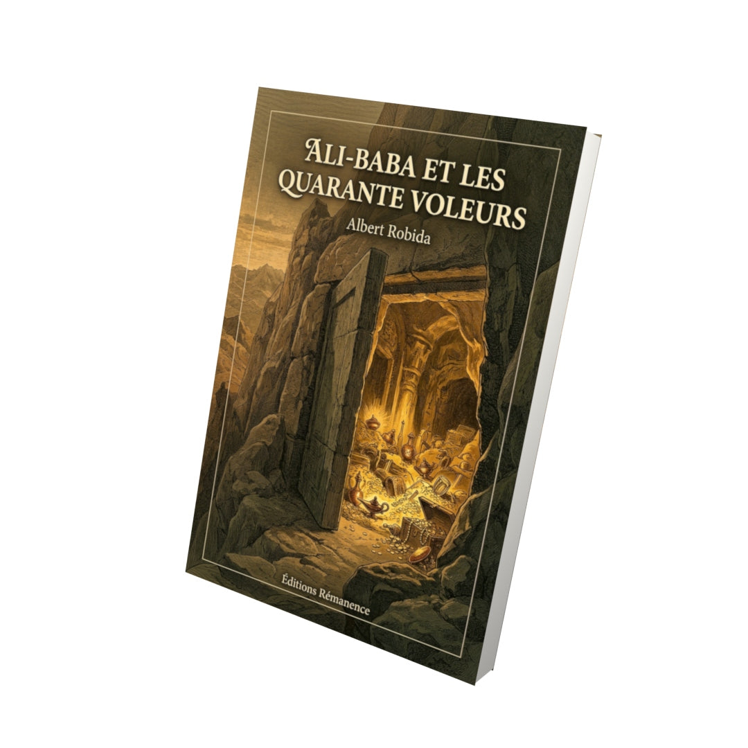 Livre Ali-Baba et les quarante voleurs par Albert Robida - Vue 3D - Editions Remanence