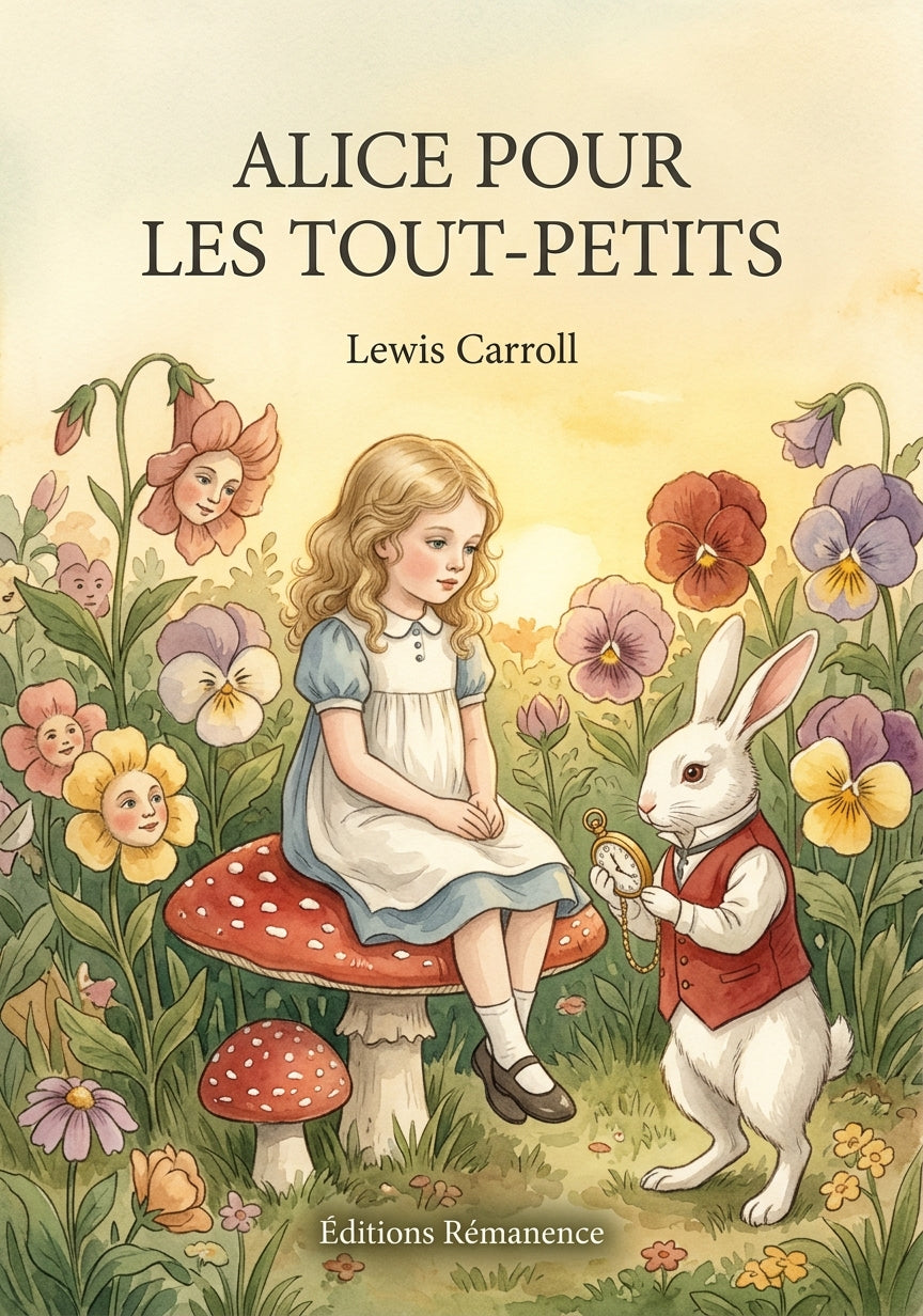 Livre Alice pour les tout-petits par Lewis Carroll - Couverture - Editions Remanence