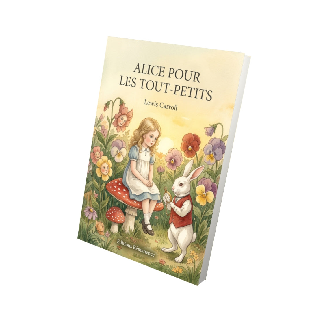 Livre Alice pour les tout-petits par Lewis Carroll - Vue 3D - Editions Remanence