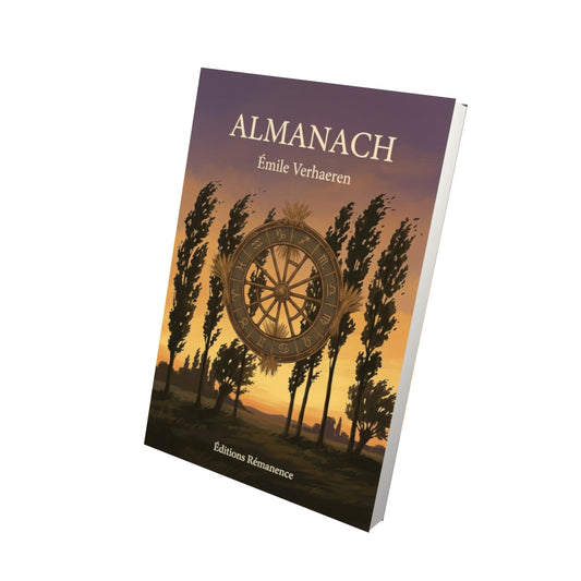 Livre Almanach par Émile Verhaeren - Vue 3D - Editions Remanence