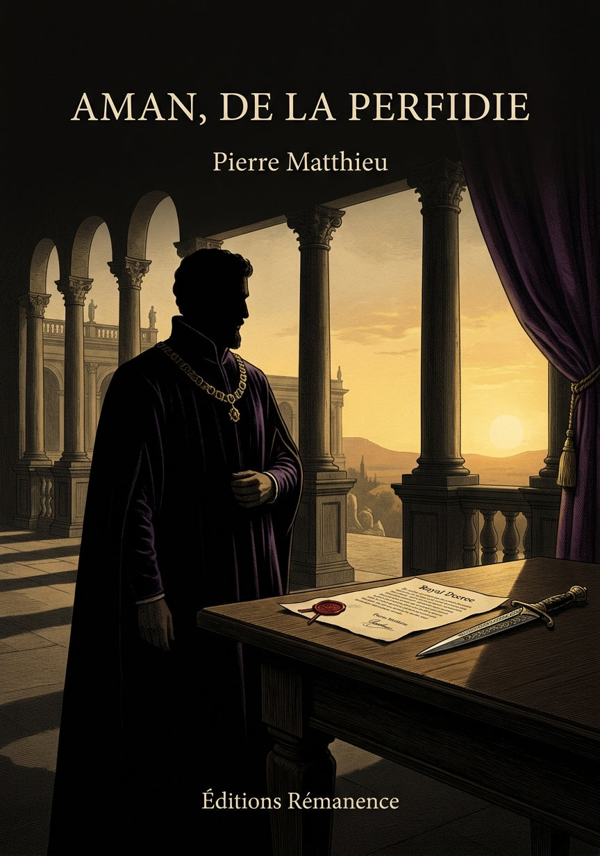 Livre Aman, de la perfidie par Pierre Matthieu - Couverture - Editions Remanence