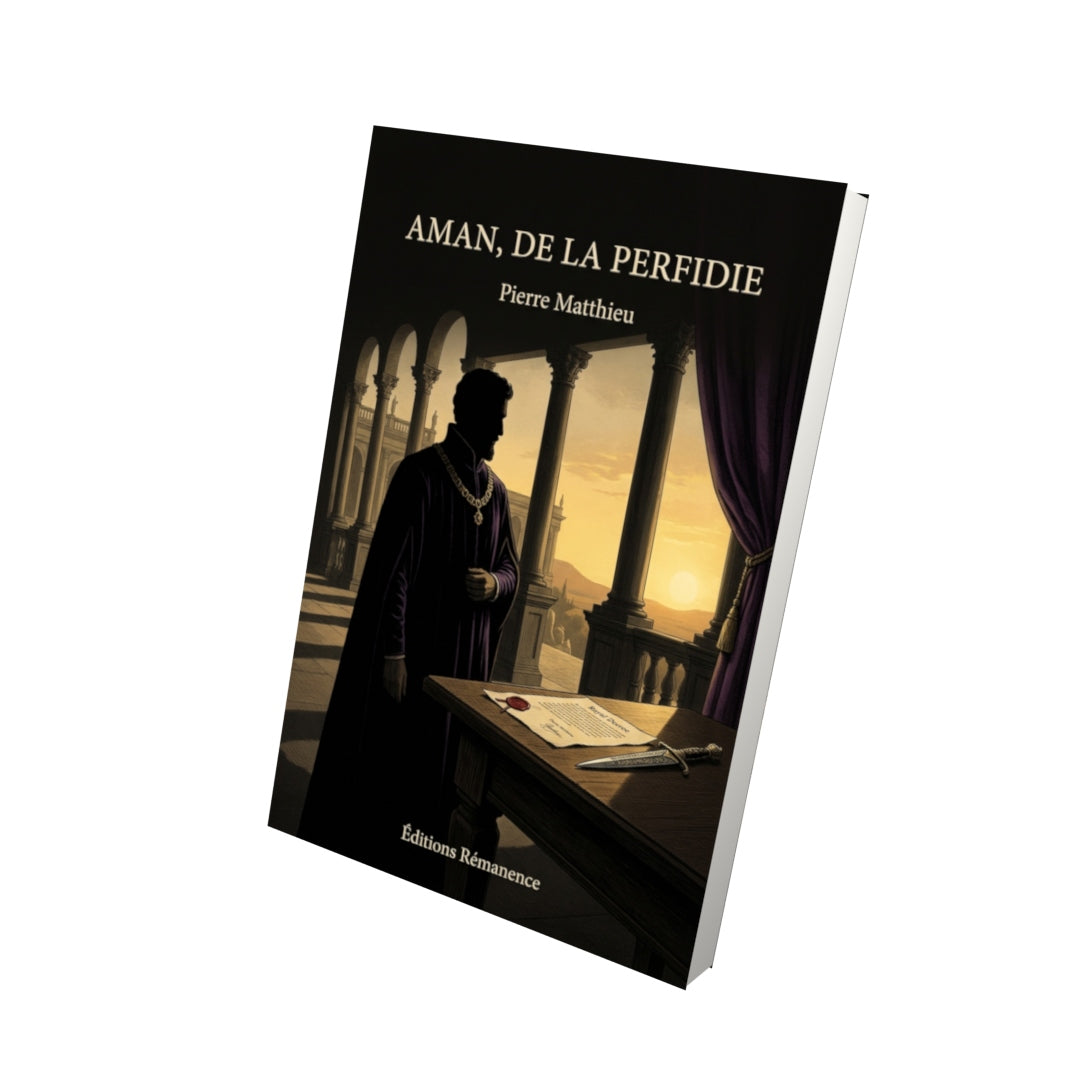 Livre Aman, de la perfidie par Pierre Matthieu - Vue 3D - Editions Remanence