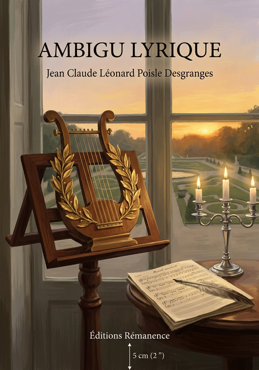 Livre Ambigu lyrique par Jean Claude Léonard Poisle Desgranges - Couverture - Editions Remanence