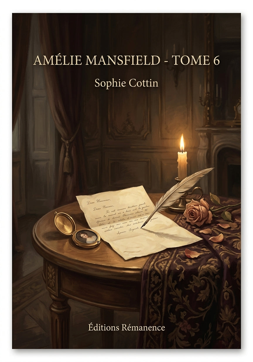 Livre Amélie Mansfield - Tome 6 par Sophie Cottin - Couverture - Editions Remanence