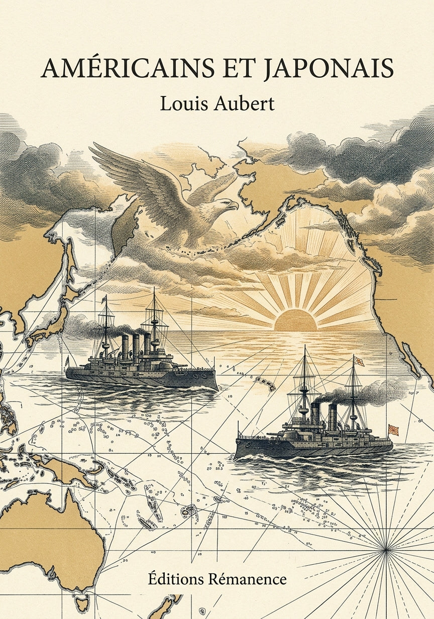 Livre Américains et Japonais par Louis Aubert - Couverture - Editions Remanence