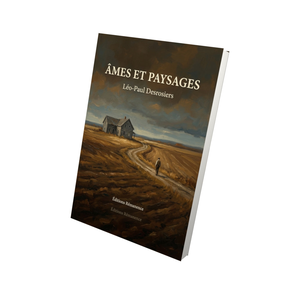 Livre Âmes et paysages par Léo-Paul Desrosiers - Vue 3D - Editions Remanence