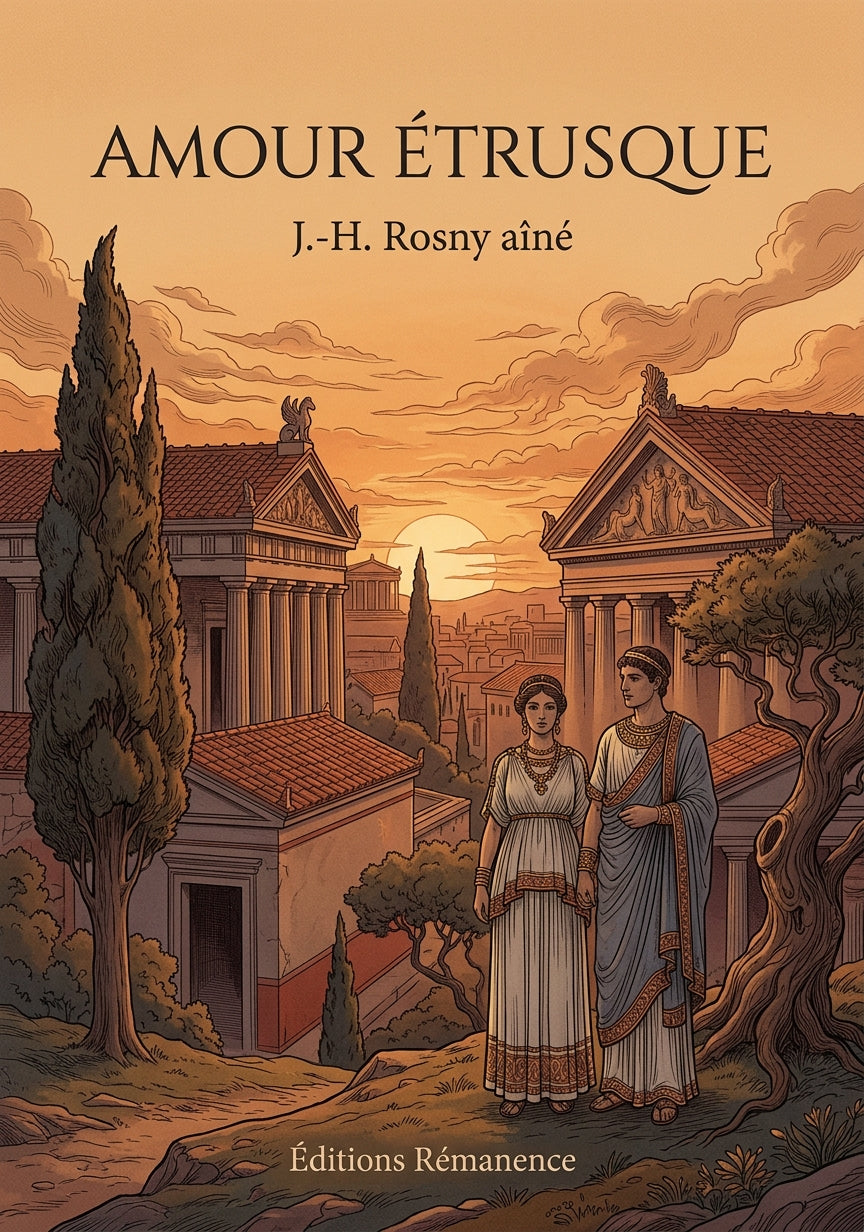 Livre Amour étrusque par J.-H. Rosny aîné - Couverture - Editions Remanence