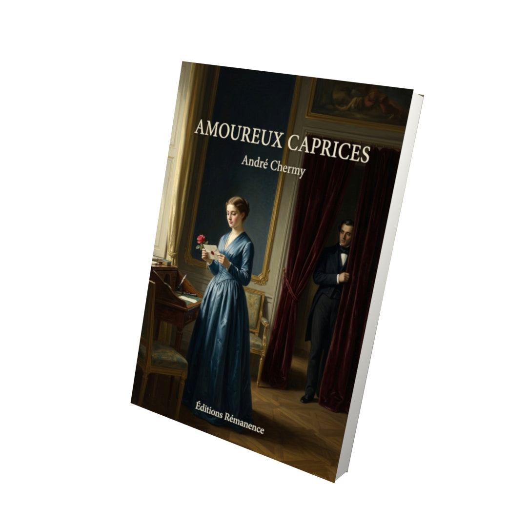 Livre Amoureux caprices par André Chermy - Vue 3D - Editions Remanence