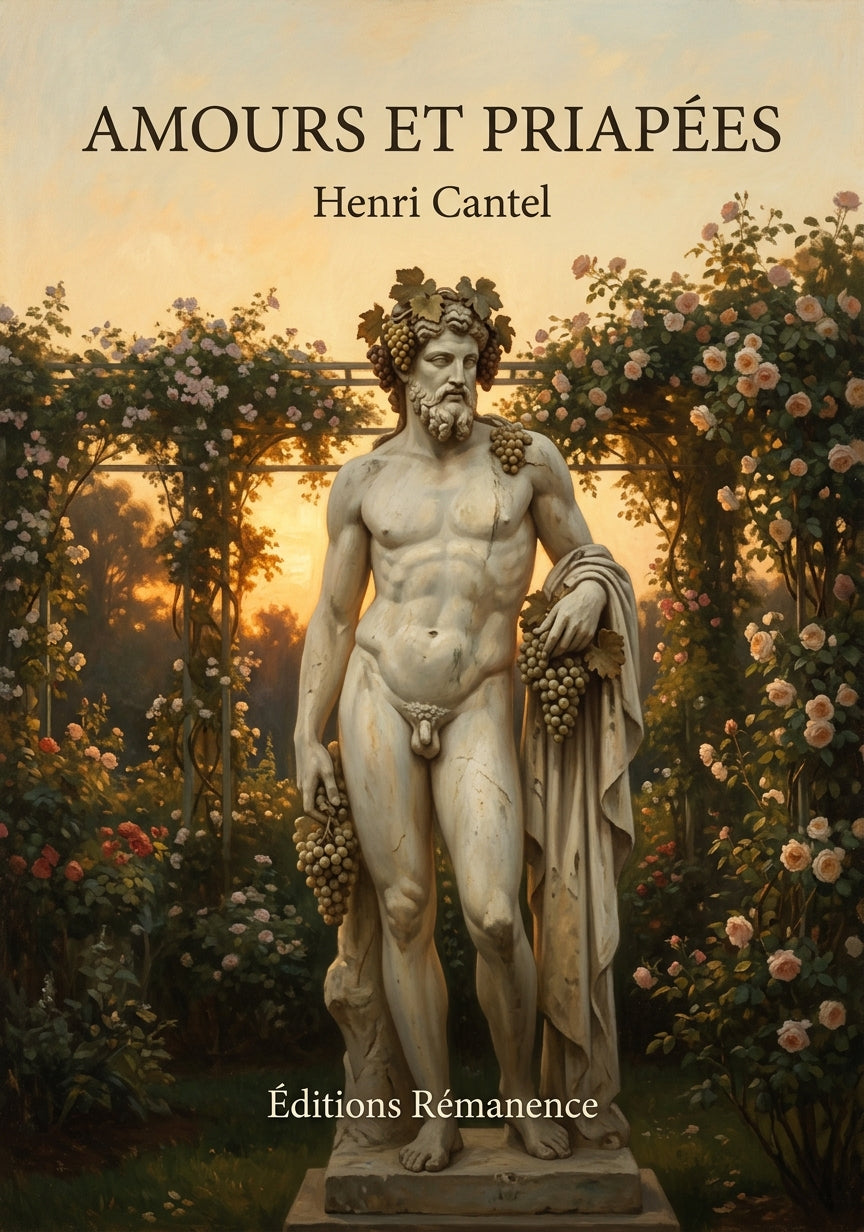 Livre Amours et priapées par Henri Cantel - Couverture - Editions Remanence