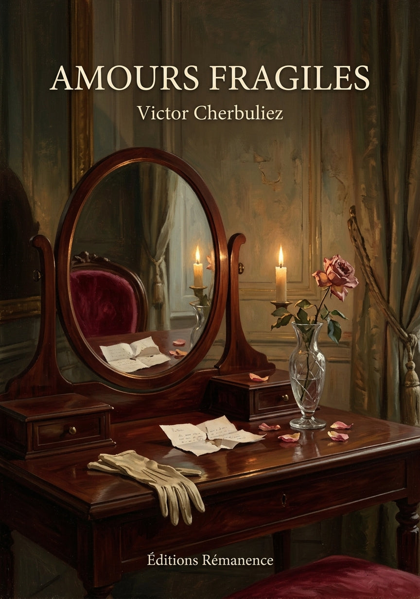 Livre Amours fragiles par Victor Cherbuliez - Couverture - Editions Remanence