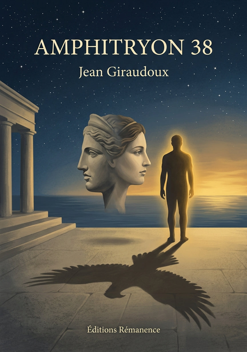 Livre Amphitryon 38 par Jean Giraudoux - Couverture - Editions Remanence