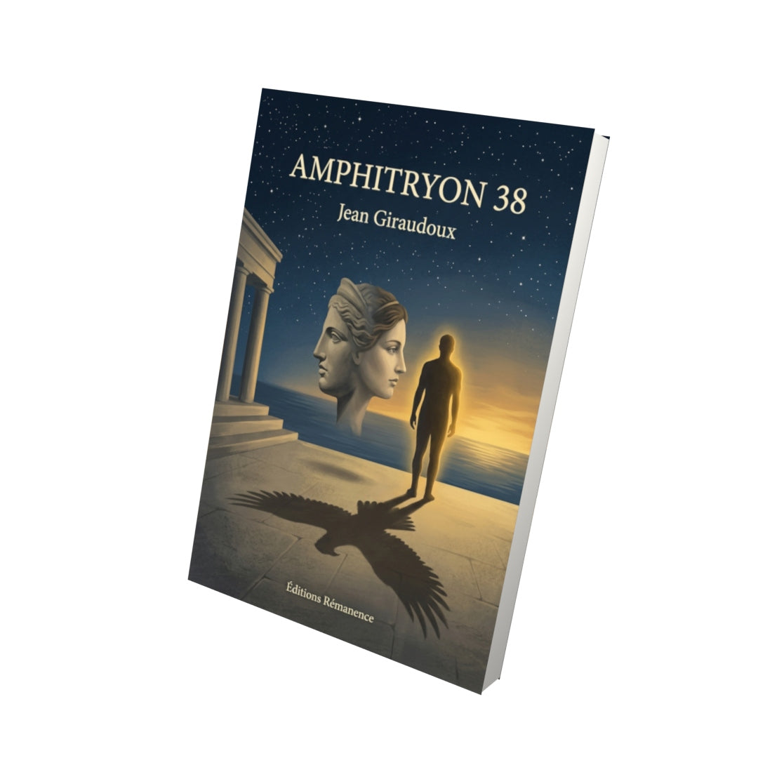 Livre Amphitryon 38 par Jean Giraudoux - Vue 3D - Editions Remanence