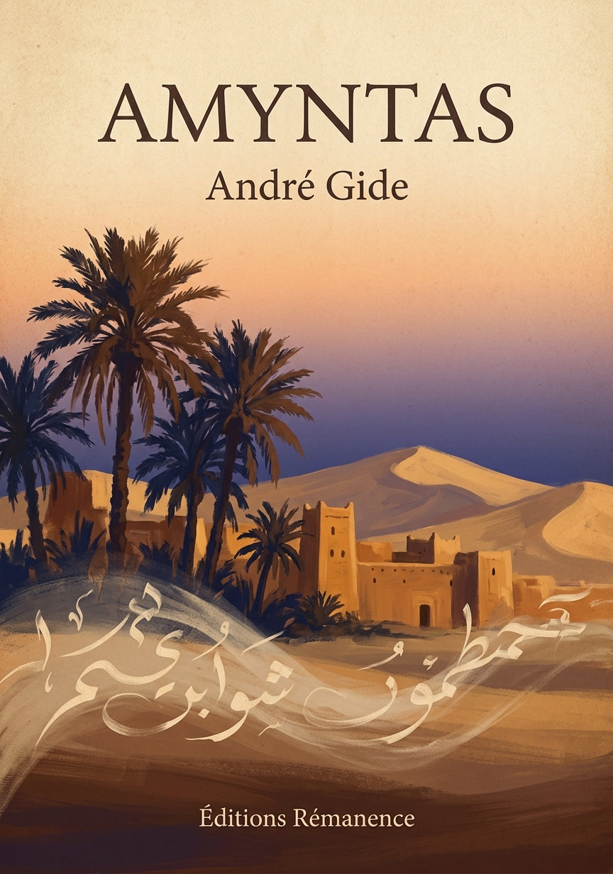 Livre Amyntas par André Gide - Couverture - Editions Remanence