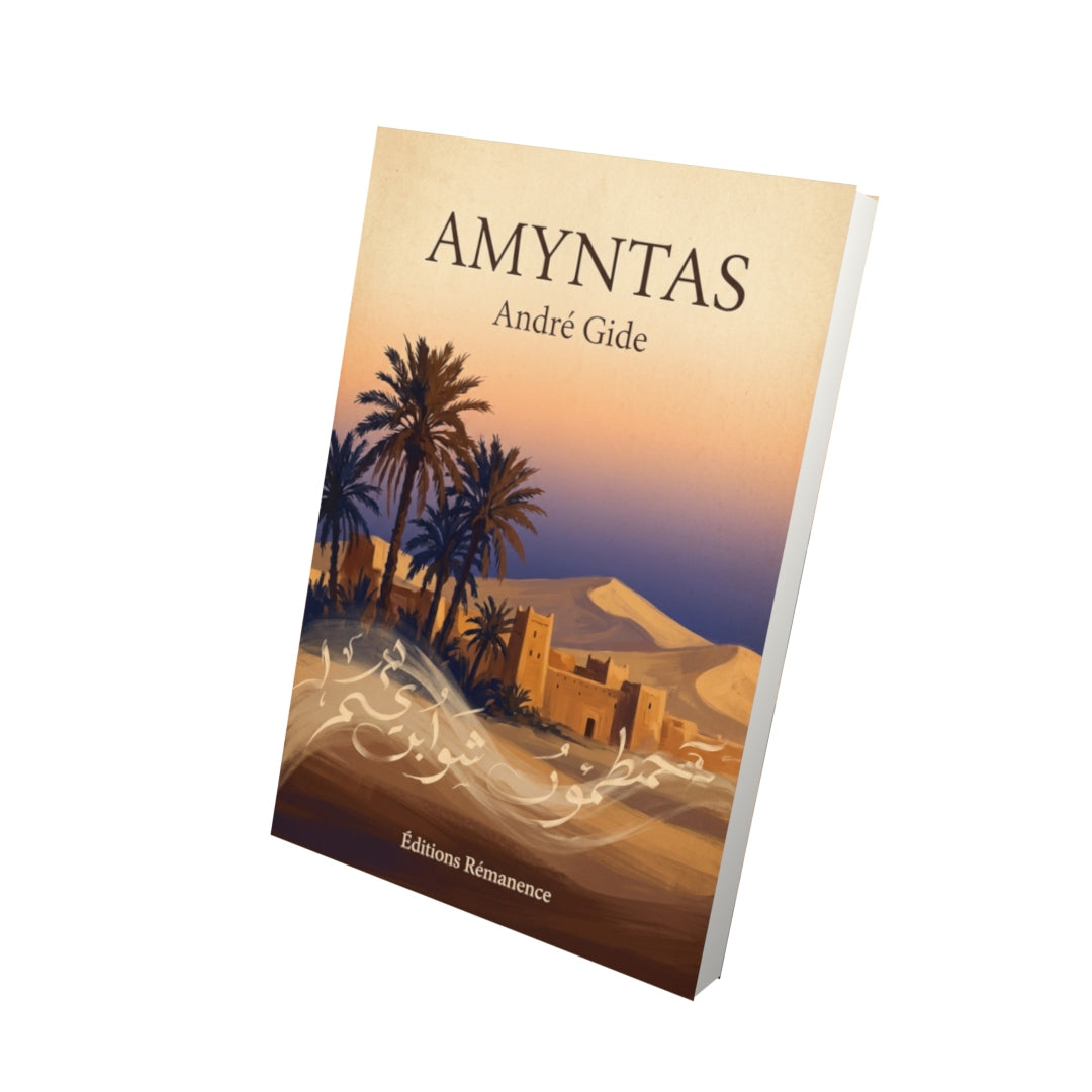 Livre Amyntas par André Gide - Vue 3D - Editions Remanence