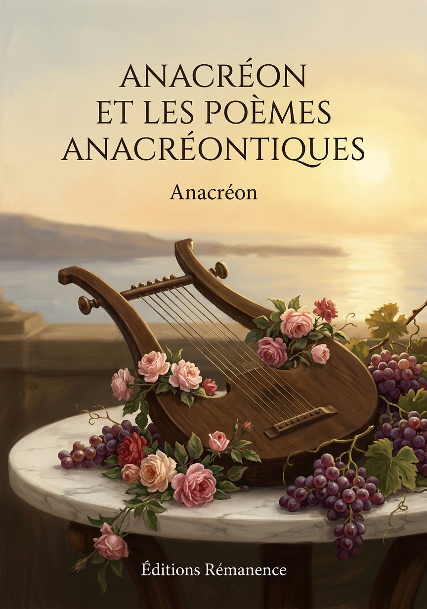 Livre Anacréon et les Poèmes anacréontiques par Anacréon - Couverture - Editions Remanence