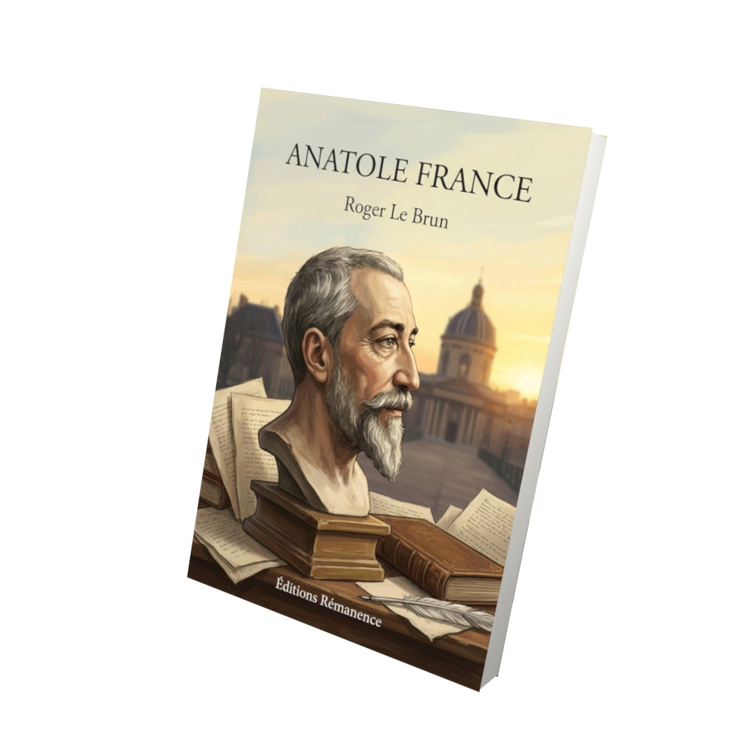 Livre Anatole France par Roger Le Brun - Vue 3D - Editions Remanence