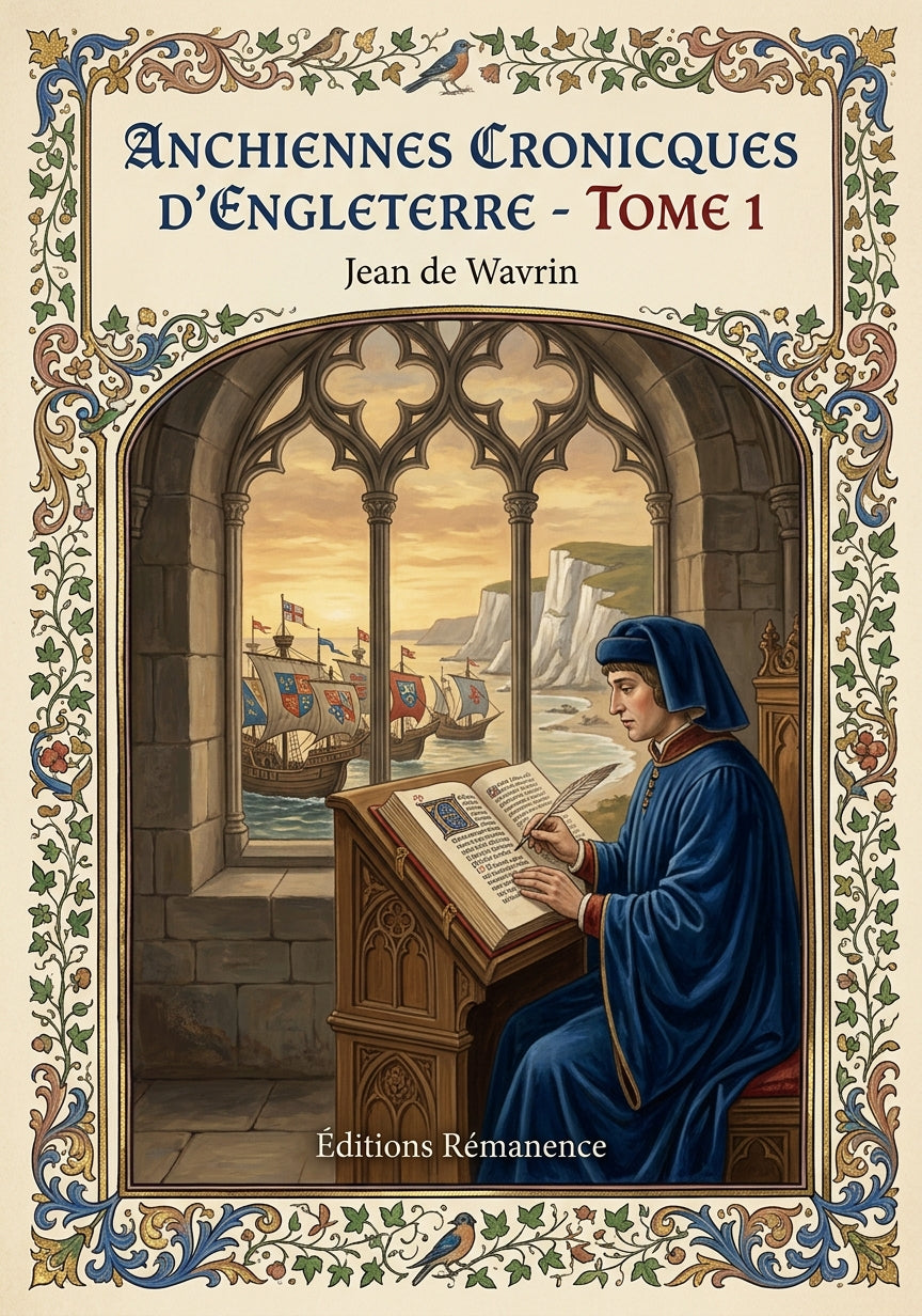 Livre Anchiennes cronicques d’Engleterre - Tome 1 par Jean de Wavrin - Couverture - Editions Remanence