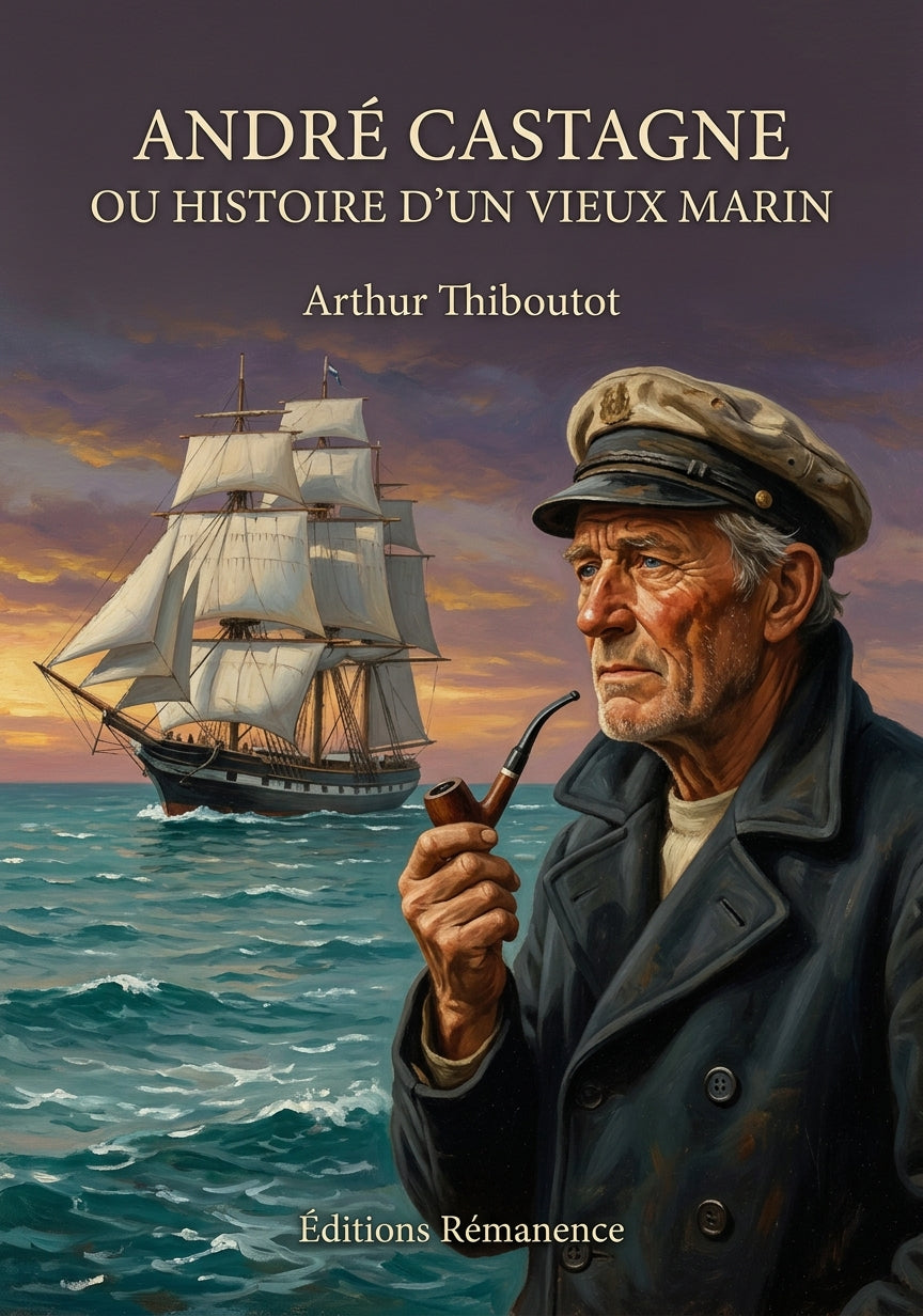 Livre André Castagne ou Histoire d'un vieux marin par Arthur Thiboutot - Couverture - Editions Remanence