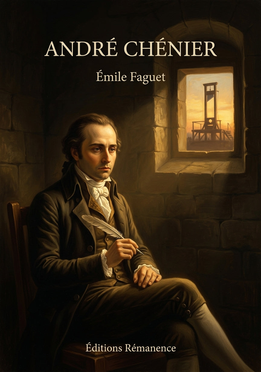 Livre André Chénier par Émile Faguet - Couverture - Editions Remanence