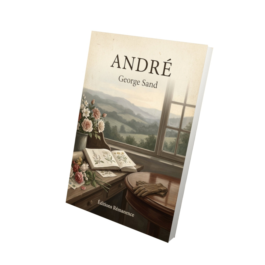 Livre André - George Sand - Vue 3D - Editions Remanence