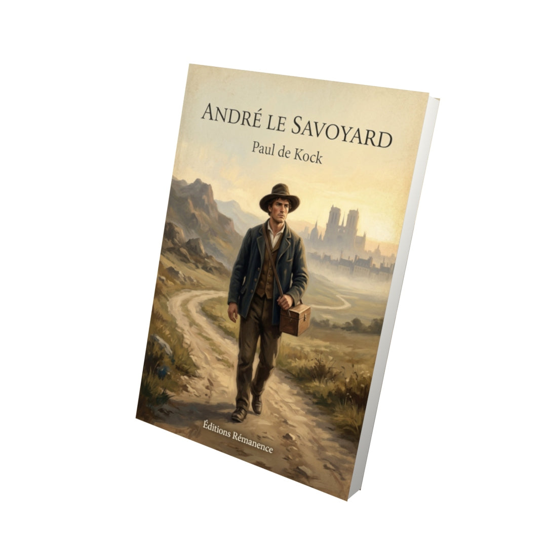 Livre André le Savoyard - Paul de Kock - Vue 3D - Editions Remanence