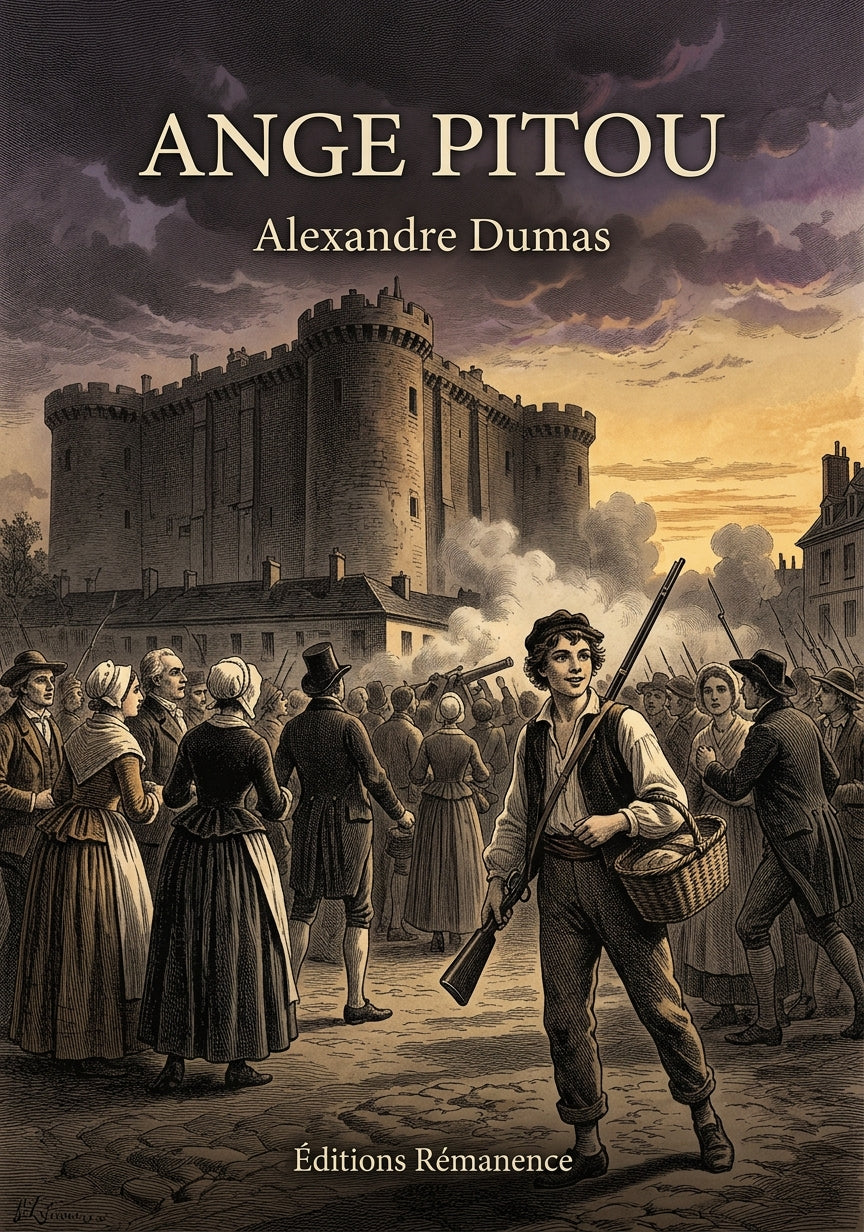 Livre Ange Pitou par Alexandre Dumas - Couverture - Editions Remanence