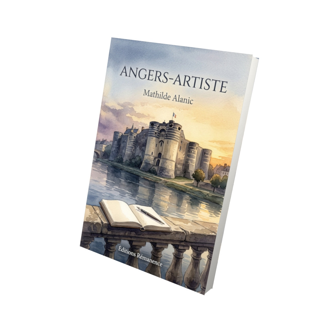 Livre Angers-Artiste par Mathilde Alanic - Vue 3D - Editions Remanence