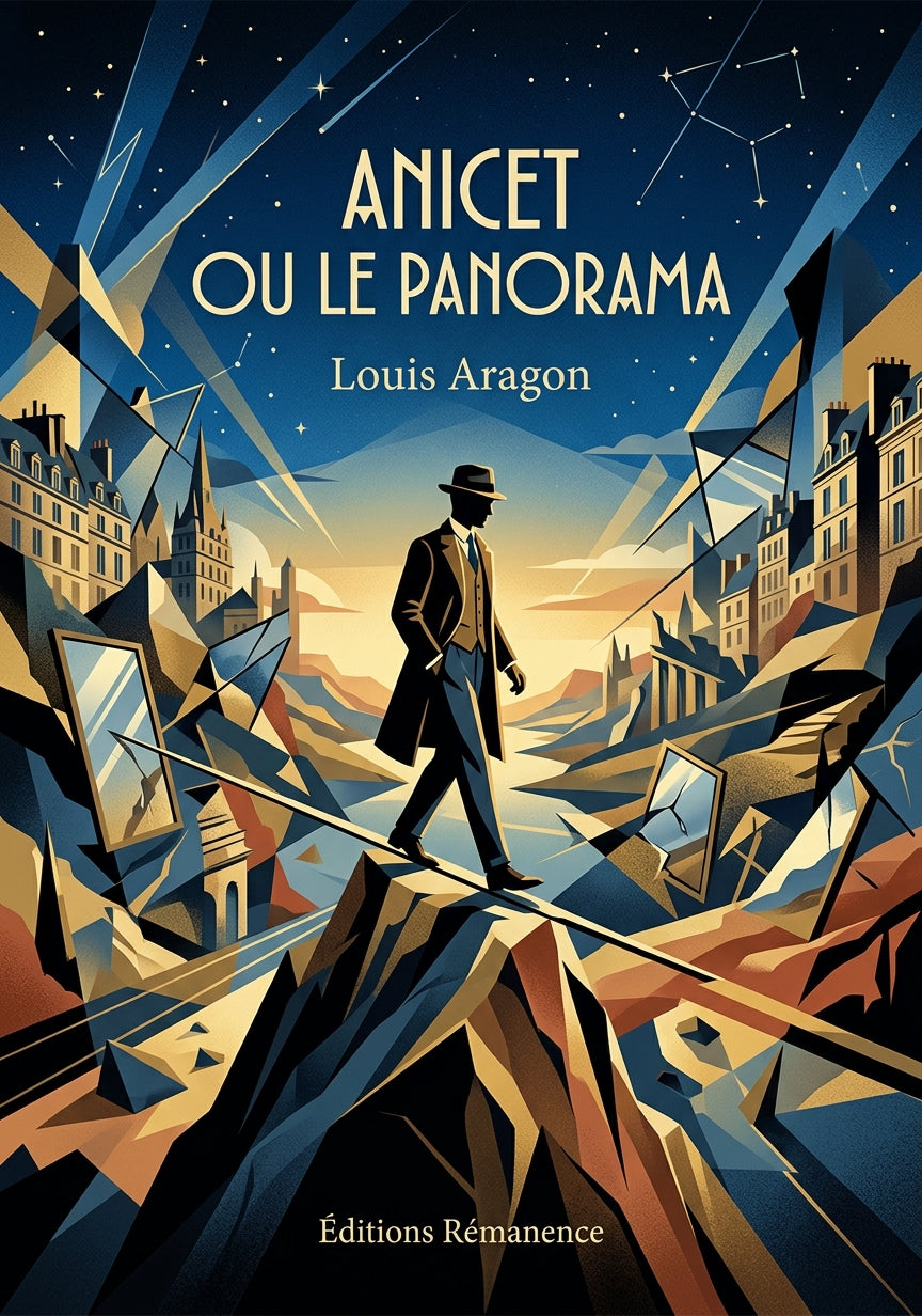 Livre Anicet ou le Panorama par Louis Aragon - Couverture - Editions Remanence