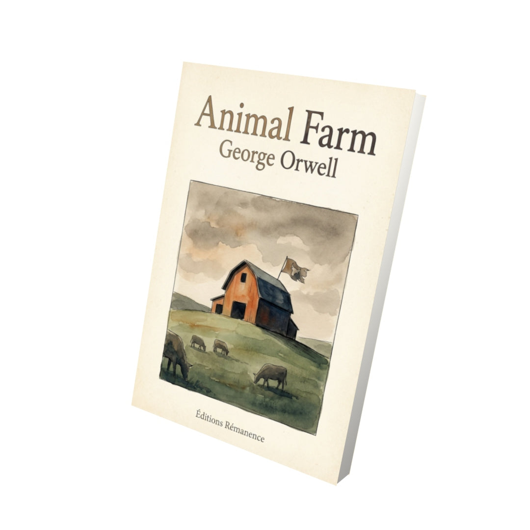 Livre Animal Farm – George Orwell - Vue 3D - Editions Remanence