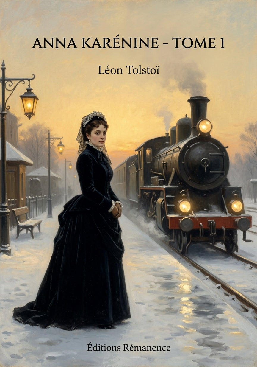 Livre Anna Karénine - Tome 1 par Léon Tolstoï - Couverture - Editions Remanence