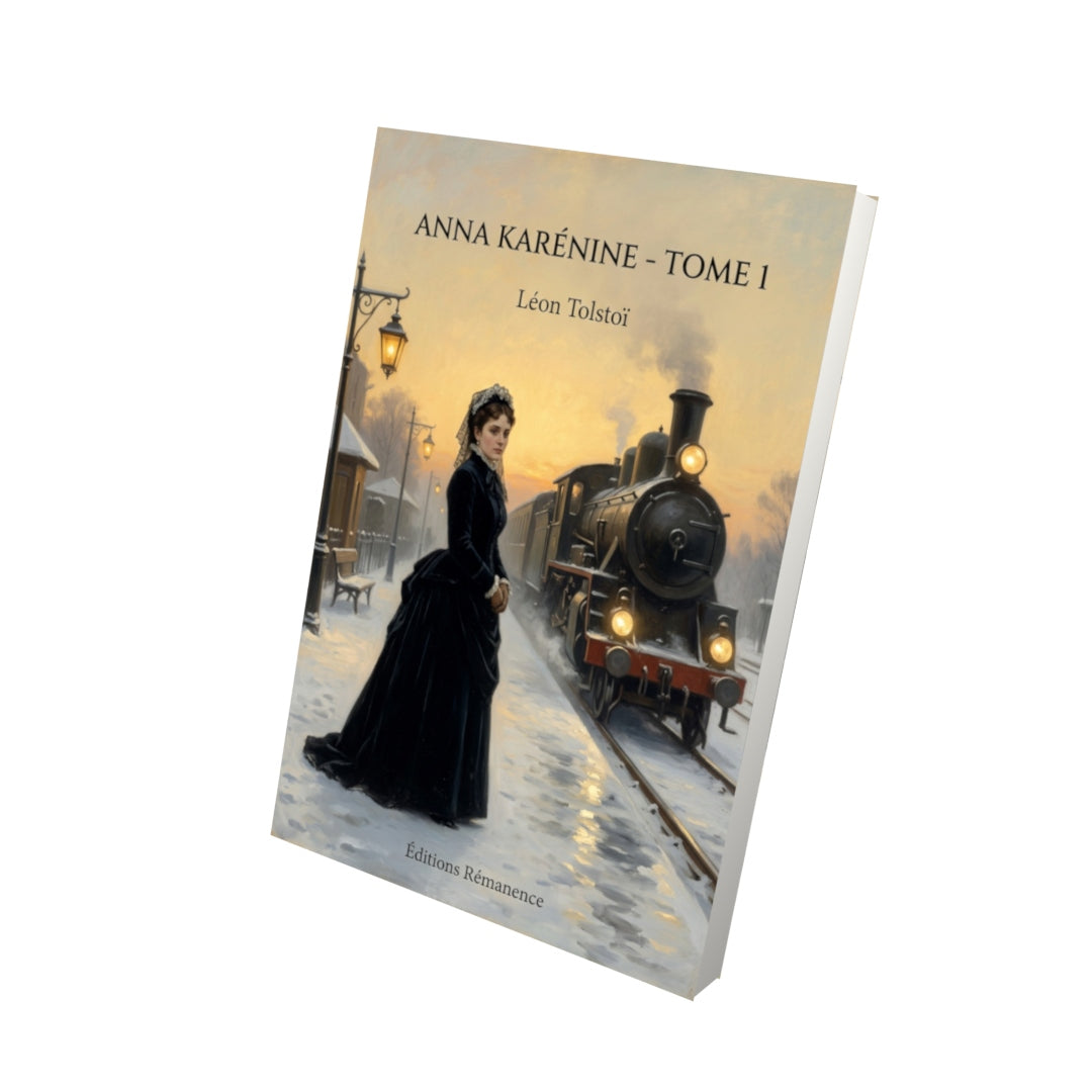Livre Anna Karénine - Tome 1 par Léon Tolstoï - Vue 3D - Editions Remanence